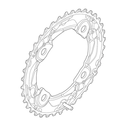 Chainring Shimano FC-M615, Deore