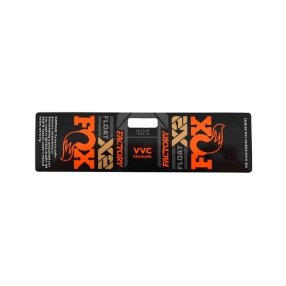 FOX Decal: 2021 F-S FLOAT X2 Resy Orange 0 (024-13-031)