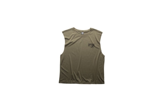 textured sleeveless women s tee green xs