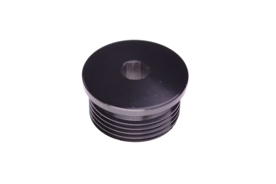 Detalė FOX Shaft: Axle Cap 40 36 LH Thread Black Ano Type II Class 2 (229-19-037)