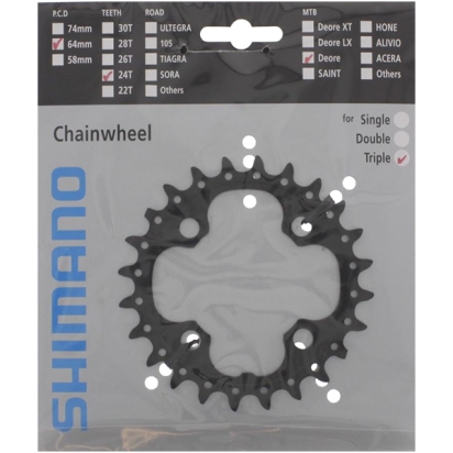 Priekinė žvaigždė Shimano FC-M590-10, Deore