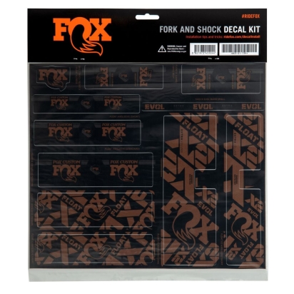 Lipdukai FOX Decal 2021 AM Custom Fork and Shock Kit Root Beer (803-01-737)