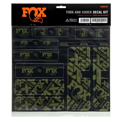 Lipdukai FOX Decal 2021 AM Custom Fork and Shock Kit Olive Drab (803-01-741)