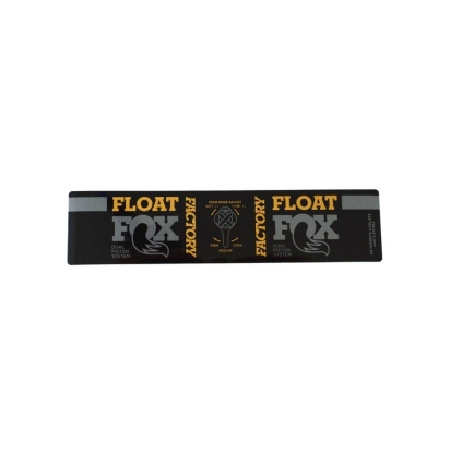 FOX Decal 2018 F-S FLOAT Neutral DPS NW Adj Long Non-Evol=6.5+/30mm+ Evol=7.25+/40mm+ 0 (024-12-222)