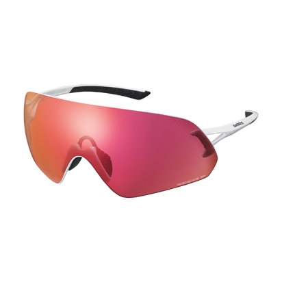 Sunglasses Shimano Aerolite P Ridescape Road Metallic White/Smoke Red