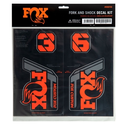 Lipdukai FOX Decal 2021 AM Custom Fork and Shock Kit Factory Orange (803-01-731)