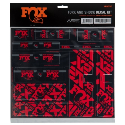 Lipdukai FOX Decal 2021 AM Custom Fork and Shock Kit Red (803-01-739)