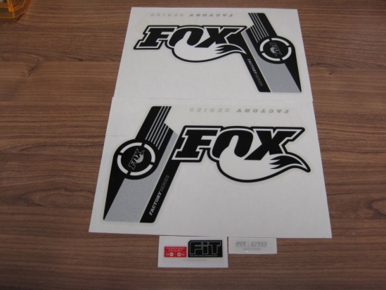 Fox Decal Kit: 2014 36 B/W Logo Factory Series (803-00-862)