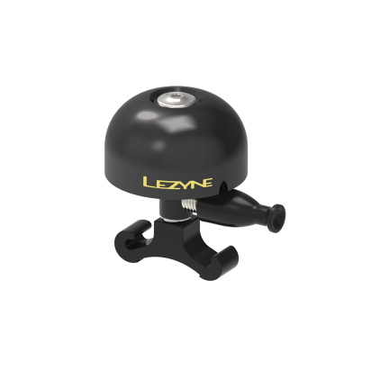 Bicycle bell Lezyne CLASSIC BRASS MEDIUM ALL BLACK BELL