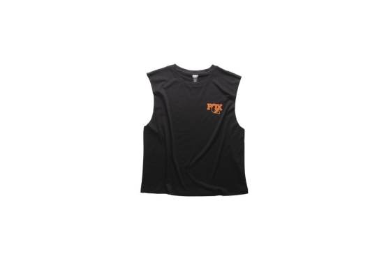 textured sleeveless women s tee black xs