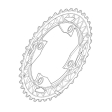 Priekinė žvaigždė Shimano FC-M612 40T-AN, Deore