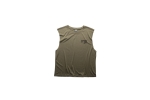 textured sleeveless women s tee green xs