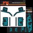 fox decal 2016 am heritage fork and shock kit yellow