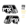 FOX Decal Kit: 2021 36 P-S Gray Logo Matte Black Fork 0 (803-01-526)