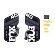 FOX Decal Kit: 2021 40 P-S Gray Logo Matte Black Fork 0 (803-01-543)