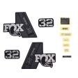 FOX Decal Kit: 2021 32 SC P-Se Gray Logo Matte Black Fork 0 (803-01-504)