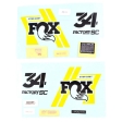 FOX Decal Kit: 2019 34 SC Factory 29/275 Blk/Ylw 0 (803-01-383)