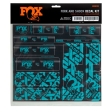FOX Decal 2021 AM Custom Fork and Shock Kit Turquoise (803-01-735)