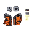 FOX Decal Kit: 2021 40 F-S Orange Logo Shiny Black Fork 0 (803-01-539)