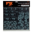FOX Decal 2021 AM Custom Fork and Shock Kit Storm Blue (803-01-740)