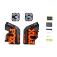 FOX Decal Kit: 2021 38 F-S E-Bike+ Orange Logo Shiny Black Fork 0 (803-01-536)