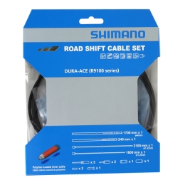 Shift cable&outer set ROAD, Shimano OT-RS900, Polymer, black