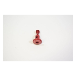 Fox Damping Adjust Part Knob RD Adjust .925 TLG .560 OD w/ Hole Al 7075 Red Ano III (210-03-044)