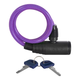 Dviračių spyna OXC Cable Lock Bumper Purple 600x6mm