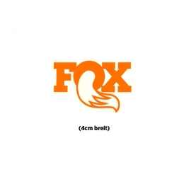 Fox Original Logo Promo Decal 1.5' Orange (495-27-103)