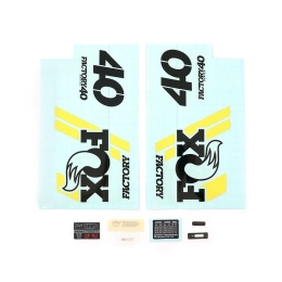 Lipdukai Fox Decal Kit: 2019 40 Factory 27.5/26  BLK/Ylw Logo for Shiny Orange Lowers (803-01-346)