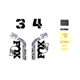 Lipdukai FOX Decal Kit: 2021 34 SC F-S Black Logo Shiny Orange Fork 0 (803-01-518)